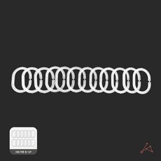 그린몰 반투명 샤워 커튼 링 12P 커텐링고리, 1개, 상세참조