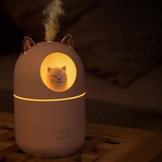 가습기 미니 사무실 침실 소형 귀여운 고양이 가습기 캐릭터 건조, 단일상품1, 단일상품0, 가습기없이필터만15개