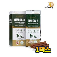 강아지오메가3 플러스 소프트츄 강아지피부영양간식, 1박스