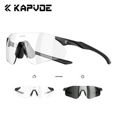 KAPVOE 카프보에 러닝 선글라스 변색 스프츠 고글 초경량21g 자외선차단 런닝 마라톤, K108-PH-1L-02, 1개