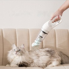 FFY 고양이털 반려동물 무선 핸디 청소기, 1개, 화이트
