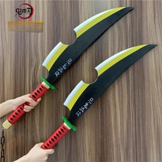 분장 소품 철퇴 공연 브로드액스 메이스 장난감 장식, 1개, 80cm 사운드 컬럼 이중 칼