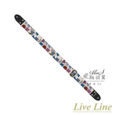 Live Line #LS2000MSS 飛翔羽翼 樂器行 日本製 吉他貝斯背帶 幾何圖樣, 詳見包裝