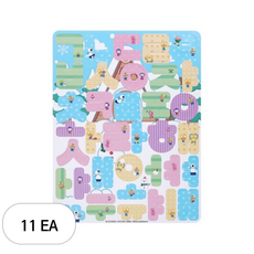 비앤씨 모여라 뽀로로 한글 판자석, 11개, 37피스