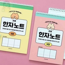 SolSun 5칸 한자노트 글씨교정, 옐로우