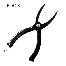 내구성이 뛰어난 15kg 무게 저울 낚시 그립 그리퍼 피쉬 립 그래버(줄자 포함), 01 Black