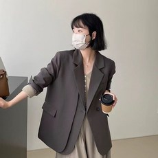 COSYEVNO 여성 자켓가을코트 심플한 디자인 캐쥬얼 어디에나 잘 어울리며 날씬해 보이고 고급스럽고 스타일리쉬한 정장코트 DHY-xzwt9