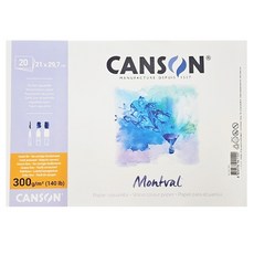 캔숀 몽발 패드 1면 제본 전문가용 스케치북, 29.7 x 21cm, 20매, 1개