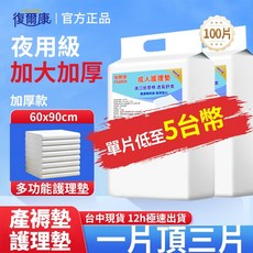 復爾康 成人看護墊 60*90cm, 1個, 限时特惠【加厚】:80*90-100片