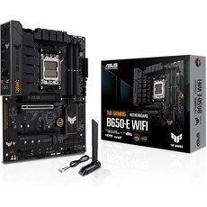 TUF 게이밍 B650-E WiFi AMD B650 AM5 ATX 마더보드 DDR5 82 팀 파워 스테이지 PCIe 5.0 M.2 슬롯 Realtek 2.5 Gb 이더넷 Wi-, TUF Gaming, B650-E|M.2x3|WiFi6E