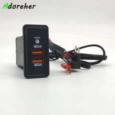 차량용 USB 충전 보관함 휴대폰 소켓 QC3.0 고속 폭스바겐 골프 7/7.5th