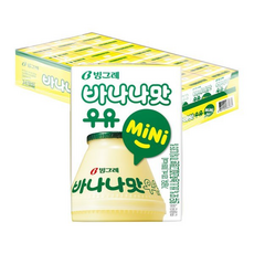 빙그레 바나나맛 우유 미니 / 멸균우유, 1개, 120ml