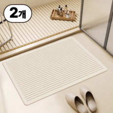 1+1 일상up 물기순삭 발매트 규조토 욕실매트 폭신폭신 세탁가능 논슬립, 2개, A타입