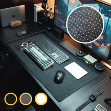 아르본드 감성셋업 논슬립펠트 데스크매트, 블랙