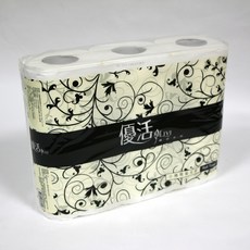 【文具通】優活 小捲筒 衛生紙 約105x110mm 軸心直徑約49mm 出貨品牌依現有庫存為 P1040078, 1個, 2包12捲 超取限2包 須拆包裝
