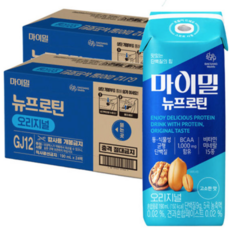 [3종 혼합] 마이밀 마시는 뉴프로틴 3종 (오리지널/딥초코/바나나) 총48팩