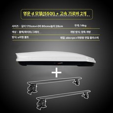 승용차 크로스바 호환 루프탑 짐받이 짐 수납 SUV, 1개, 550L 화이트