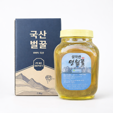 국산100% 명품 아카시아 사양벌꿀, 1개, 2.4kg
