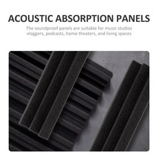 4pcs 어쿠스틱 패널 벽 천장 스튜디오 용 블랙 웨지 사운드 흡수 스폰지 방음 폼