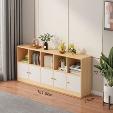 폭좁은 파티션 책장 유치원 어린이 책꽂이 거실 낮은, 1단, 2단10칸흰문24깊이