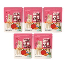 베베스트 처음먹는 칼슘 현미킥 롱뻥, 사과 당근, 20g, 5개