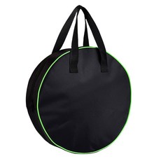 옹푸우 16인치 원형 케이블 정리함 가방 옥스포드 방수 점퍼 보관 전기 코드 RV 하수관 호스(블랙)용 관리 보관함, Black+Green