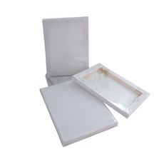 金羽毛 純棉畫布 15x20cm 素描彩繪油畫流體畫無框畫, 詳見包裝, 1520號, 1個