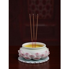 스텐 제기 제사그릇 제수용품 남원 목기 세트, 1. 6 연꽃향로