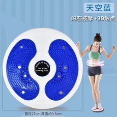 공기주입식 스탭퍼 발지압 유산소 실내 걷기 운동기구, C. 자석 허리 비틀기 디스크 블루