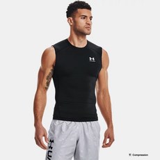 [백화점 정품] 언더아머 Under Armour 남성 HeatGear 아머 컴프레션 슬리브리스 1361522-001