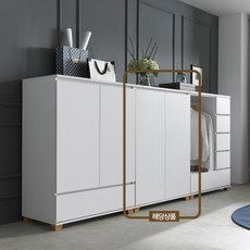 가구산책 속깊은 800양문옷장 DN7584, 오크화이트