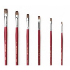 화홍 771F 수채화붓 수채 평붓 1호 - 20호, 6호, 1개