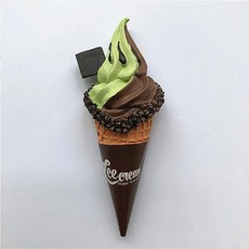 수제 그린 딸기 밀크 초콜릿 아이스크림 냉장고 자석 관광 기념품 스티커 선물, 14. 020