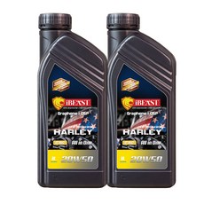 아이비스트 4T 20W50 오토바이 엔진오일 SN MA2 4행정용 할리데이비슨, 2개, 1L