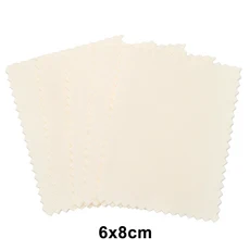 20pcs 6.5x10cm 8x8cm 연마 천 청소 연마 천 재사용 가능한 소프트 클린 닦아 닦아 헝겊 실버 골드 쥬얼리, 03 6x8cm Beige