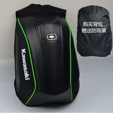 오토바이 백팩 가방 헬멧 바이크 배낭 수납 표준형 검정 라이딩 방수, 1, E. 가와사키 No. 라벨