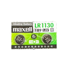 maxell LR41 鈕扣電池 1.5V 鹼性電池 - 計算器 手錶 遙控器 適用, 10個, LR1130(AG10)