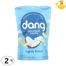 Dang Foods 코코넛칩 저염 버전 사은품 추가증정, 2개, 90g