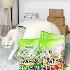 고양이 모래 화장실 4L 냥토모 6L 니코로 4봉지 수입 모래 자레지 점토 고양이, C. 수입 Jialezi 제올라이트 고양이 모, A., 1개