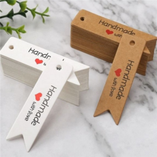 핸드메이드 종이 라벨 태그, 브라운 062240DC, 브라운 062240DC