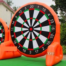 에어 다트 체육교구 공기주입식 대형 다트판 일체형 모델 에어벌룬 축구경기장 벨크로재질, 5m(공 3개), 1개
