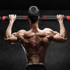 간편설치 홈트레이닝 봉 문틀 턱걸이바 실내 운동기구 33095PC 1(ea), 블랙