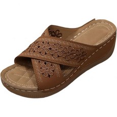 Generic 여성용 정형외과 샌들 오픈 토 웨지 아치 서포트 캐주얼 워킹화 슬립 온 플랫폼 슈즈 편안한 논 비치 드레시 여름