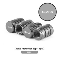 자동차 휠 타이어 밸브 캡 스템 에어더스트 방수 악셀라 데미오 아텐자, 16. MAZ-A4W-grey-4PCS-, 1개