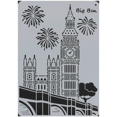 型染版 A40-0577 蝶古巴特DIY 簍空模板 塗鴉模版 繪畫模版, 1個