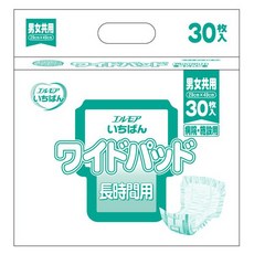 가미 상사 에르모아 가장 와이드패드 남녀공용 병원·시설용 30장[성인용 종이 기저귀 소변 패드 타입 병원·시설용], 단일, 1개