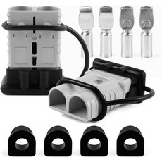 델가다 350A 배터리 퀵 커넥트디커넥트 20AWG 케이블 커넥트 600볼트 전원 커넥터 플러그 키트 12V 윈치 트레일러용, 350Amp