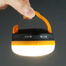 CAMP21 경량 LED 오렌지랜턴 (텐트 랜턴), 본상품, 1개, 오렌지