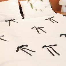 쁘띠 리본 먼지없는 침구세트 SS/Q, 베개커버(40*60)