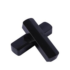 8分(2.4cm)推式印章盒-黑色、透明-加長型印章適用 (公司章、圓章、方章收納盒), 透明, 1個